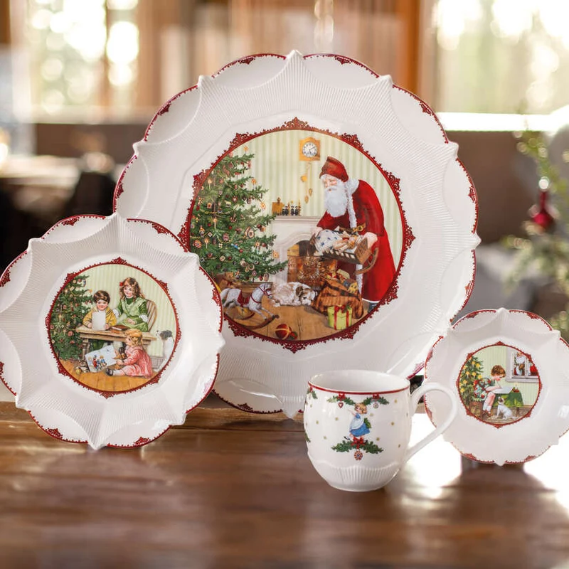 Toy's Fantasy Vassoio per pasticcini multicolore, Premium Porcelain