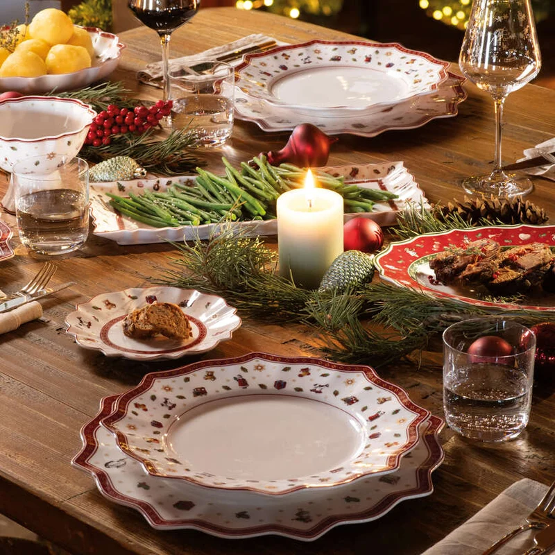 Toy's Delight Piatto da pane rosso, Ø17,9 cm, Premium Porcelain