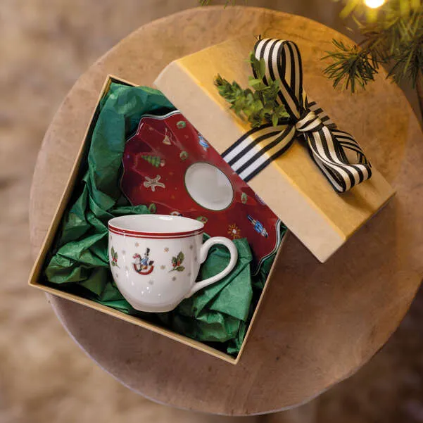 Villeroy & Boch - Toy's Delight Piattino per tazzina da caffè rossa, 13 cm
