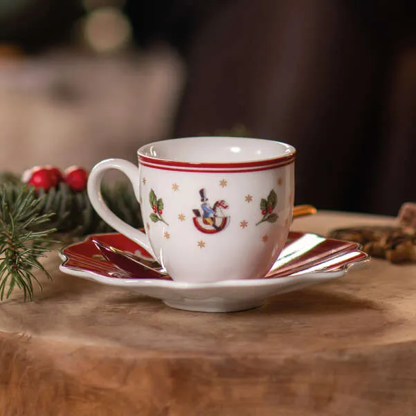 Villeroy & Boch - Toy's Delight Piattino per tazzina da caffè rossa, 13 cm