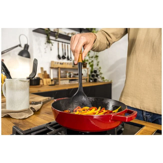 Spatola 31 cm di colore nero in silicone
