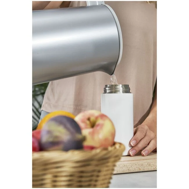 Thermo Con Infusore - 420 ml, acciaio inox - bianco / grigio