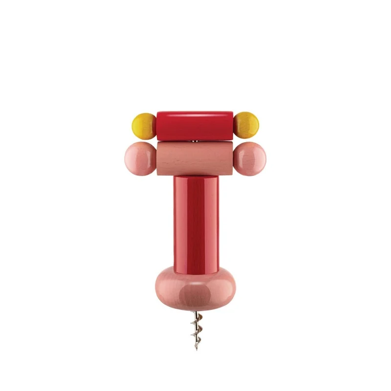 Alessi - Cavatappi In Legno Di Faggio Giallo - ES17 2