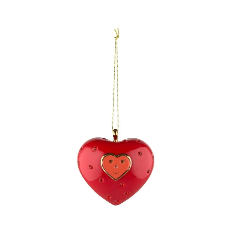 Alessi Cuore E Cuora Decorazione Porcellana Decorata A Mano Multicolore