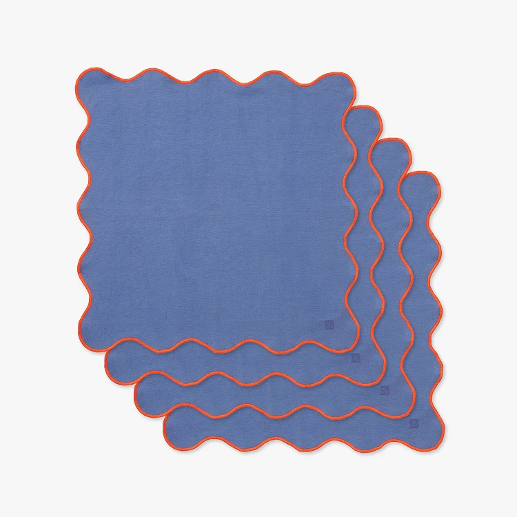 Seaside Scalloped Napkin Set