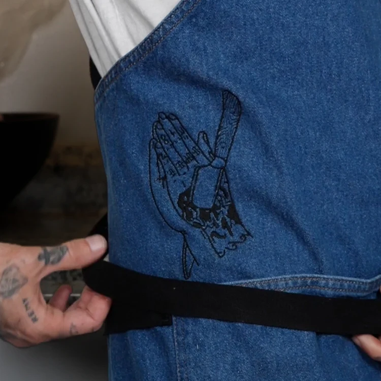 Brandon Skier x H&B Crossback Apron