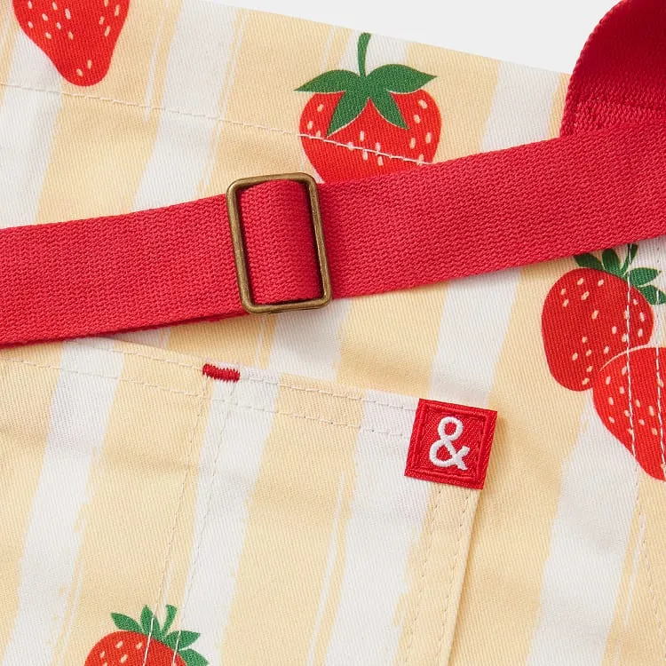 Strawberry Stripe Essential Apron