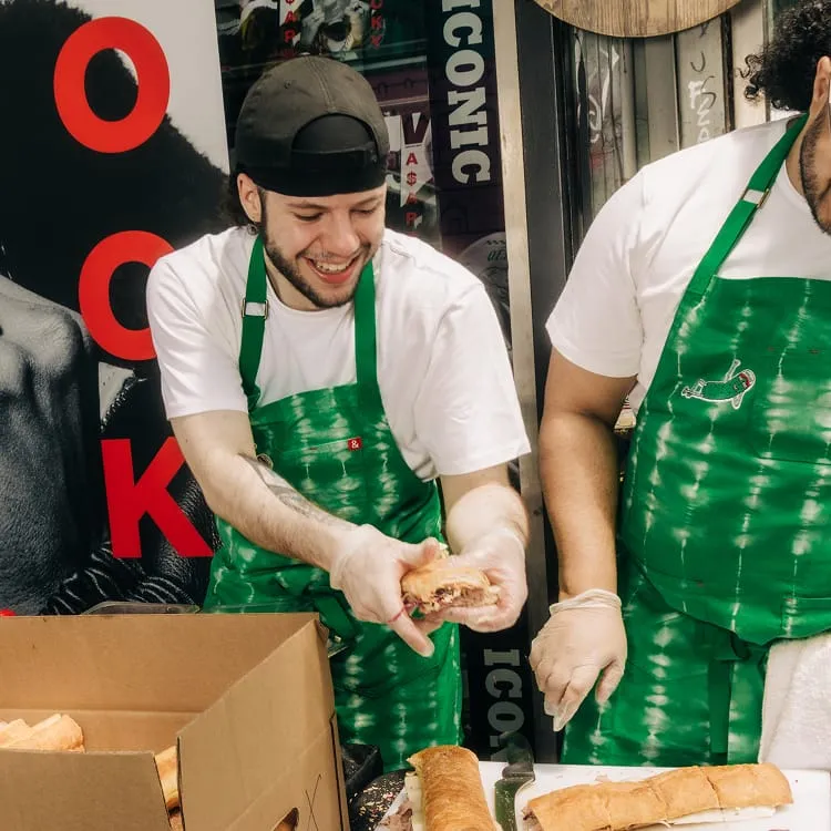 Grillo's Pickles x H&B Tie Dye Essential Apron
