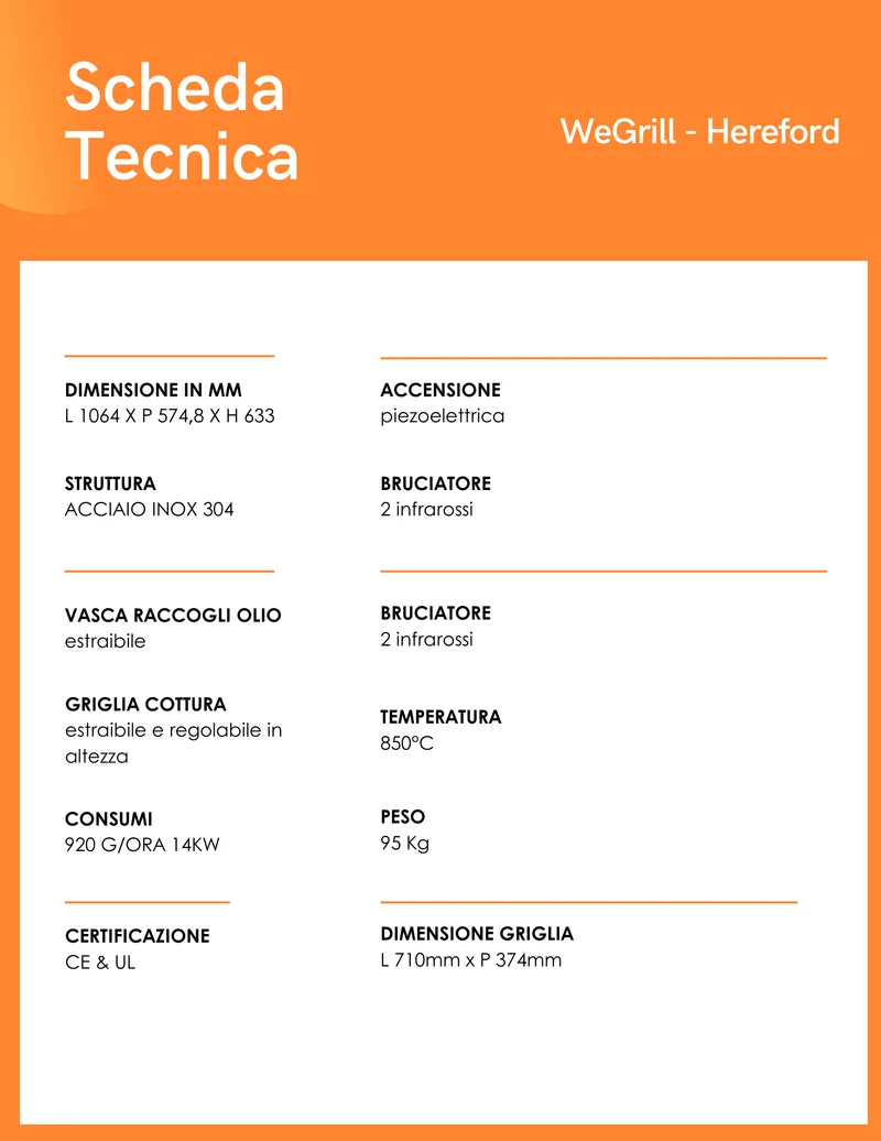WeGrill - Hereford elettrica