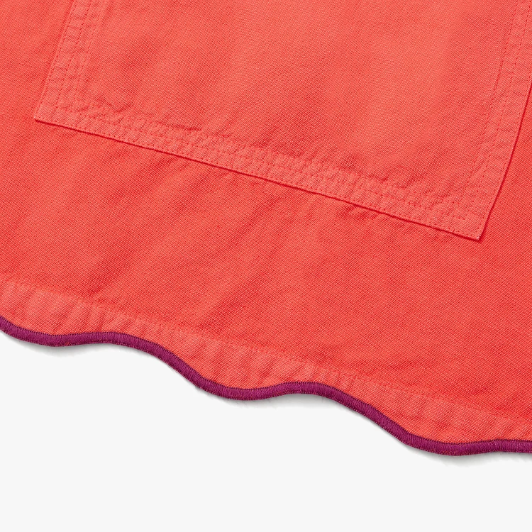 Fire Scalloped Smock