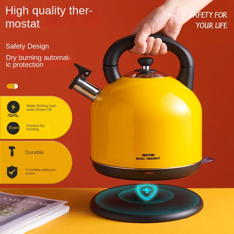 Premium Electric Kettle for Kitchen Boils Water Fast And Secure 304 Food Grade Stainless Steel Automatic Switch off Feature
