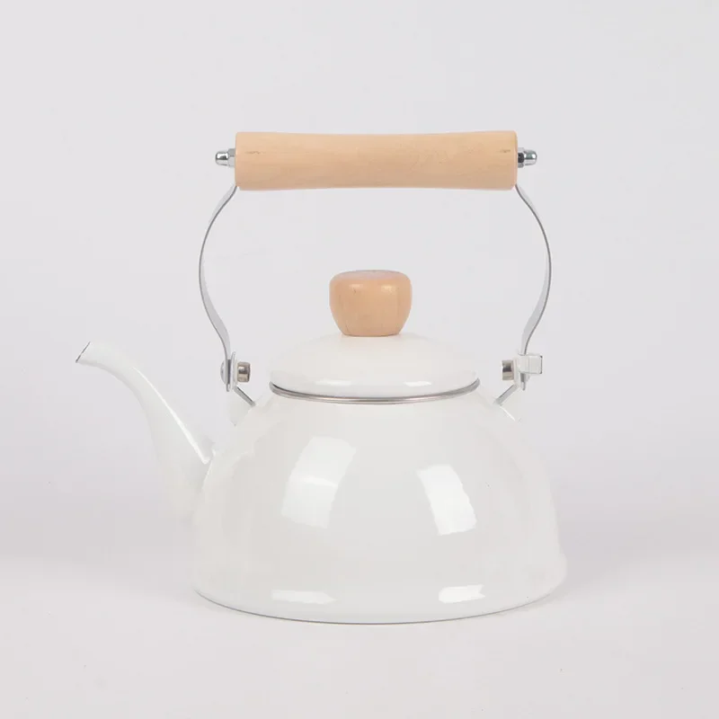 1.5L Enamel Teapot Kettle Boiling Kettle Household Kitchen Cookware Water Kettle