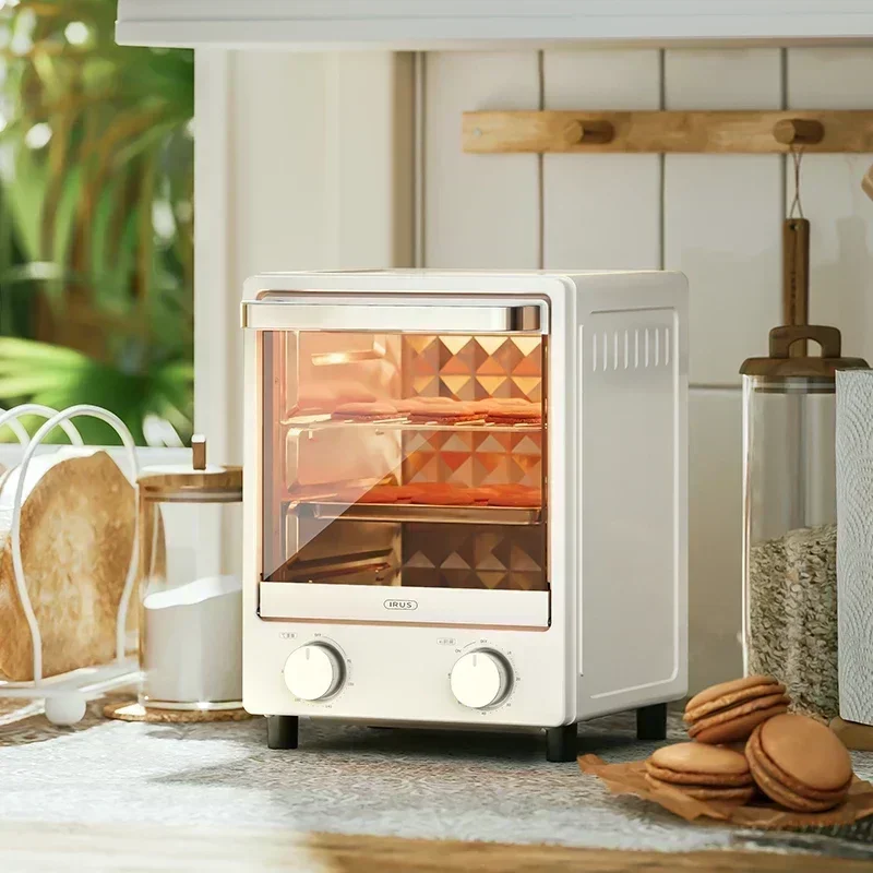 220V Bring Retro Style Into Your Kitchen with IRUS Electric Oven - Multi-functional 12L Baking Toaster AD