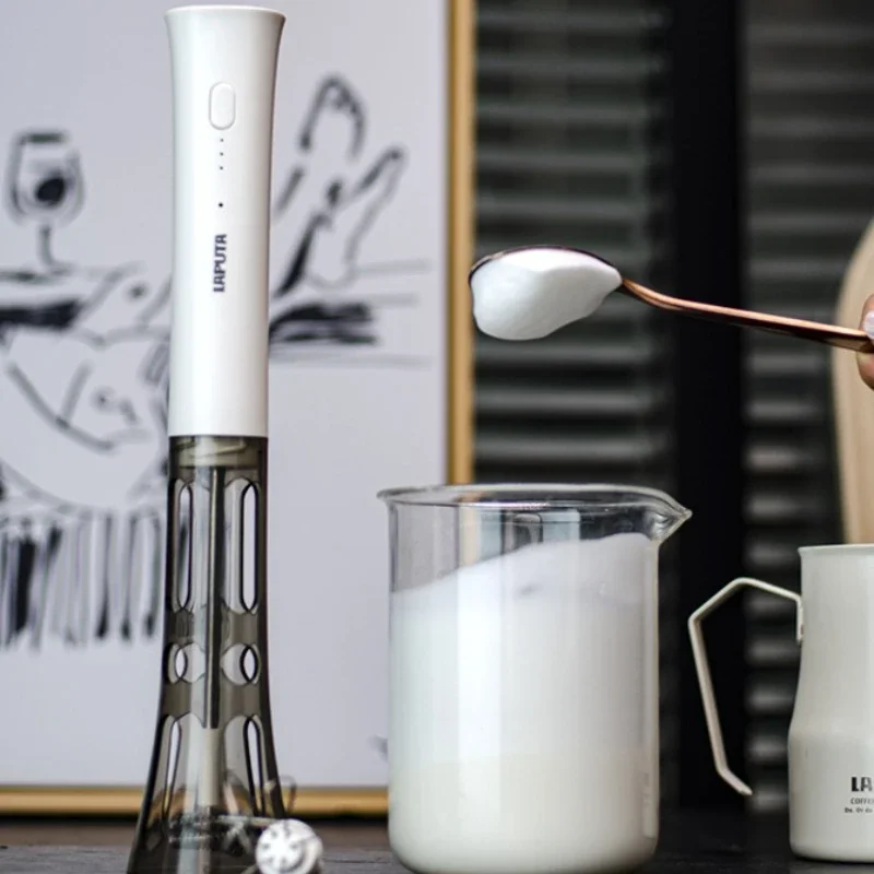Coffee Milk Frother Portable Electric Milk Frothers Kitchen Miniature Milks Foam Machine Decoration Mixer Blender Coffeeware