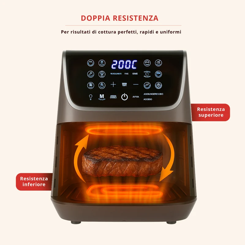 Friggitrice ad Aria Doppia Resistenza