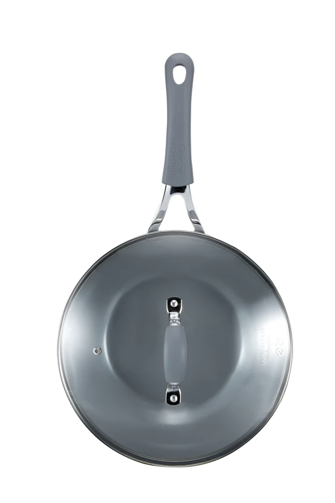 Wok 28 cm con coperchio