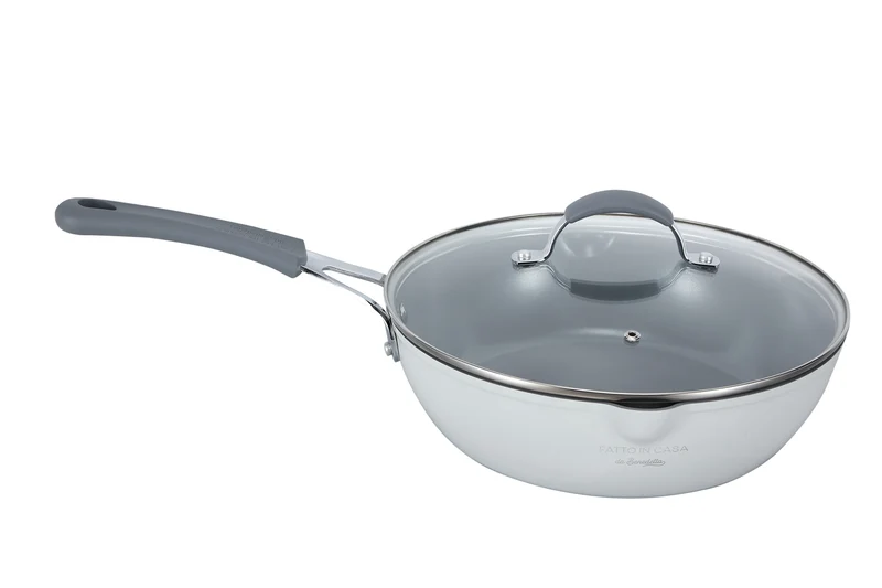 Padella alta 28 cm con coperchio