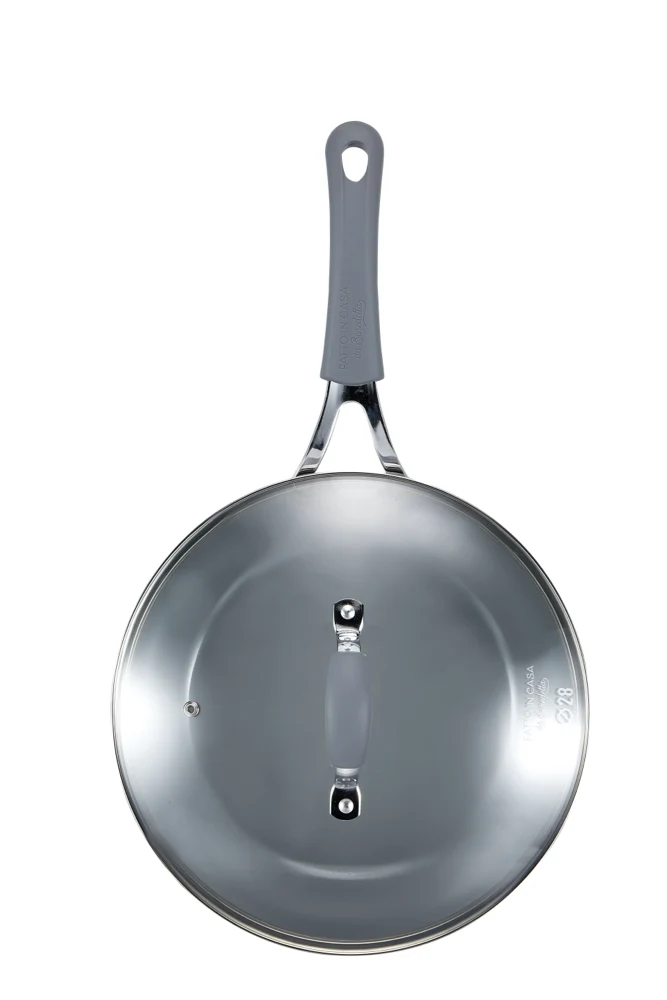 Padella alta 28 cm con coperchio