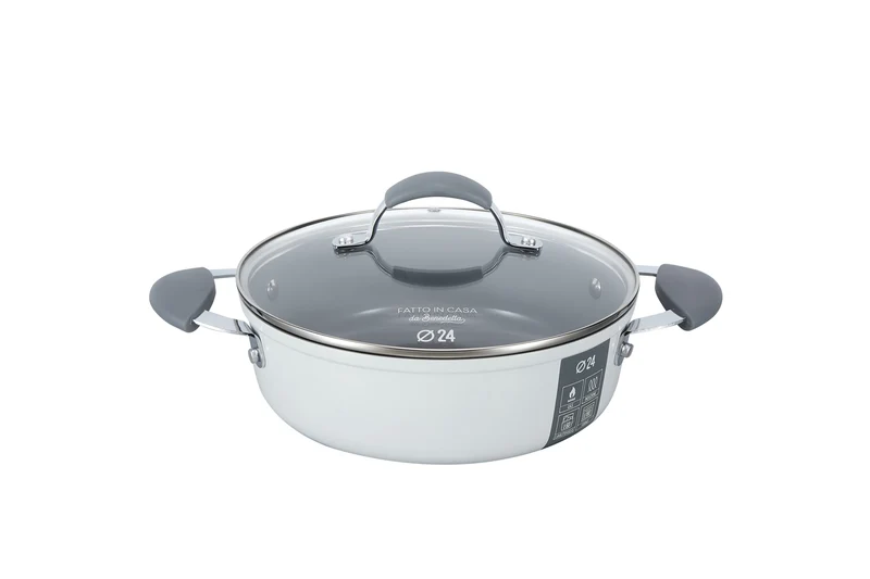 Tegame 24 cm con coperchio