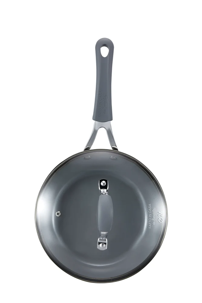 Padella alta 24 cm con coperchio