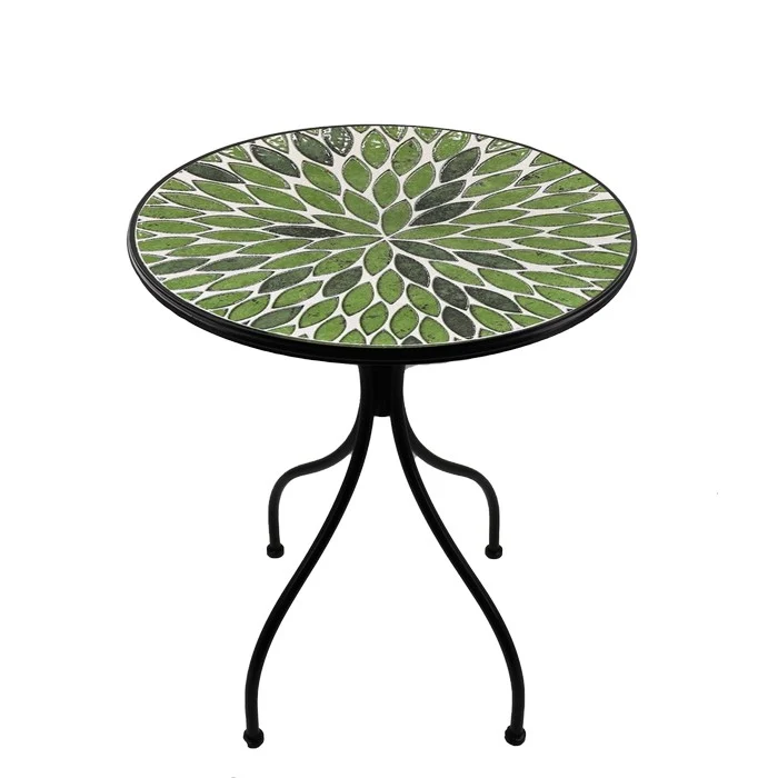 Set tavolo con sedie pieghevoli in metallo con mosaico - Folia