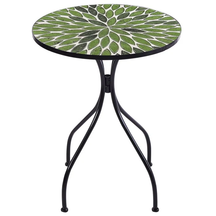 Set tavolo con sedie pieghevoli in metallo con mosaico - Folia