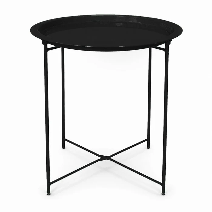 Tavolino tondo in metallo 47 cm - Oria