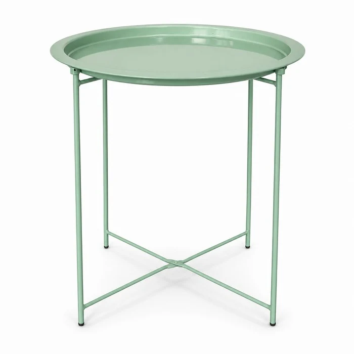 Tavolino tondo in metallo 47 cm - Oria