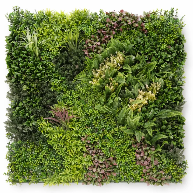 Parete con piante artificiali per giardino verticale 100x100 cm - Hera