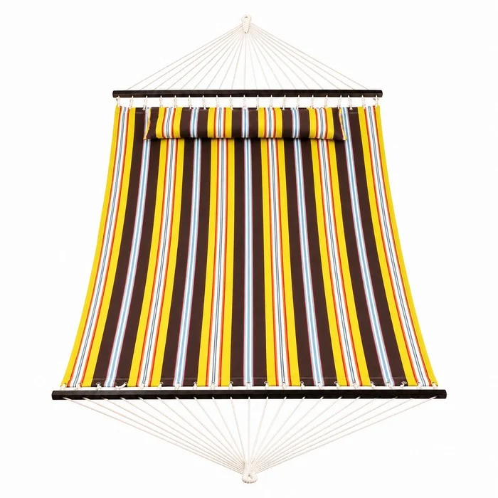Amaca da giardino in poliestere imbottito con cuscino 200x140 cm