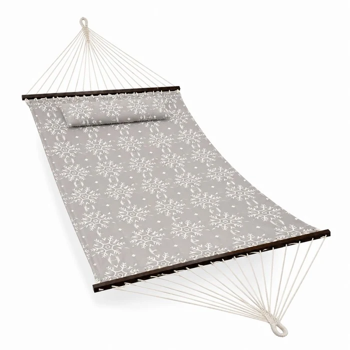 Amaca da giardino in poliestere imbottito con cuscino 200x140 cm