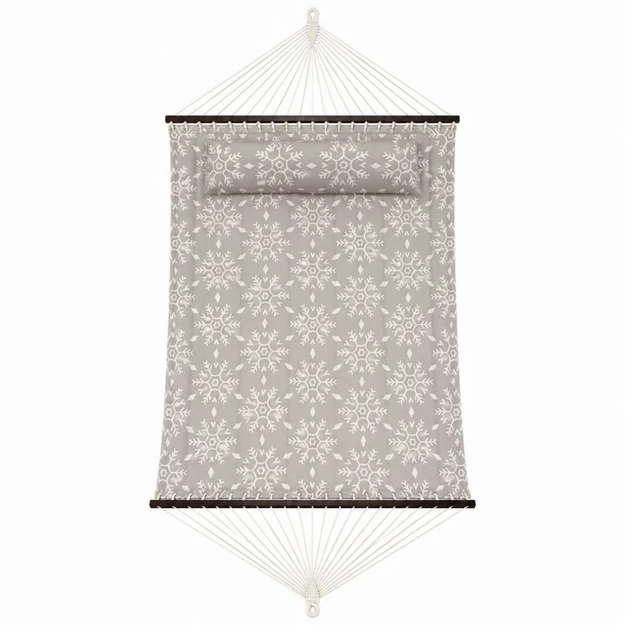 Amaca da giardino in poliestere imbottito con cuscino 200x140 cm