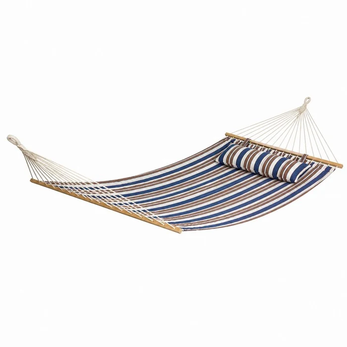 Amaca da giardino in cotone con cuscino 200x150 cm