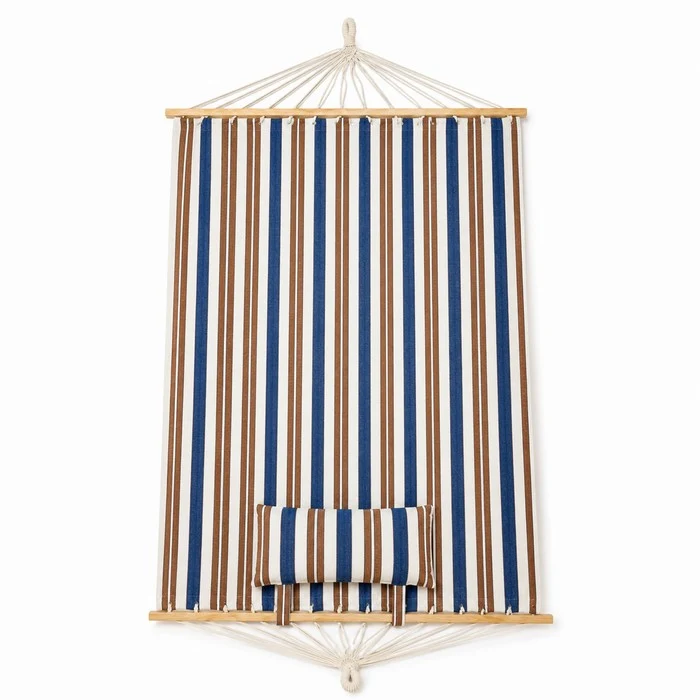 Amaca da giardino in cotone con cuscino 200x150 cm