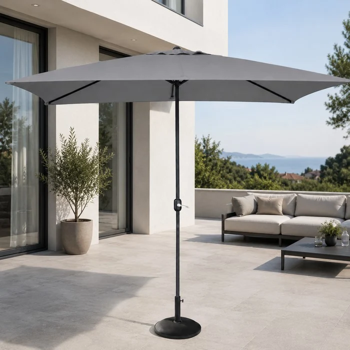 Ombrellone rettangolare da giardino a palo centrale 200x300 cm - Square
