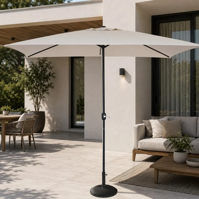 Ombrellone rettangolare da giardino a palo centrale 200x300 cm - Square
