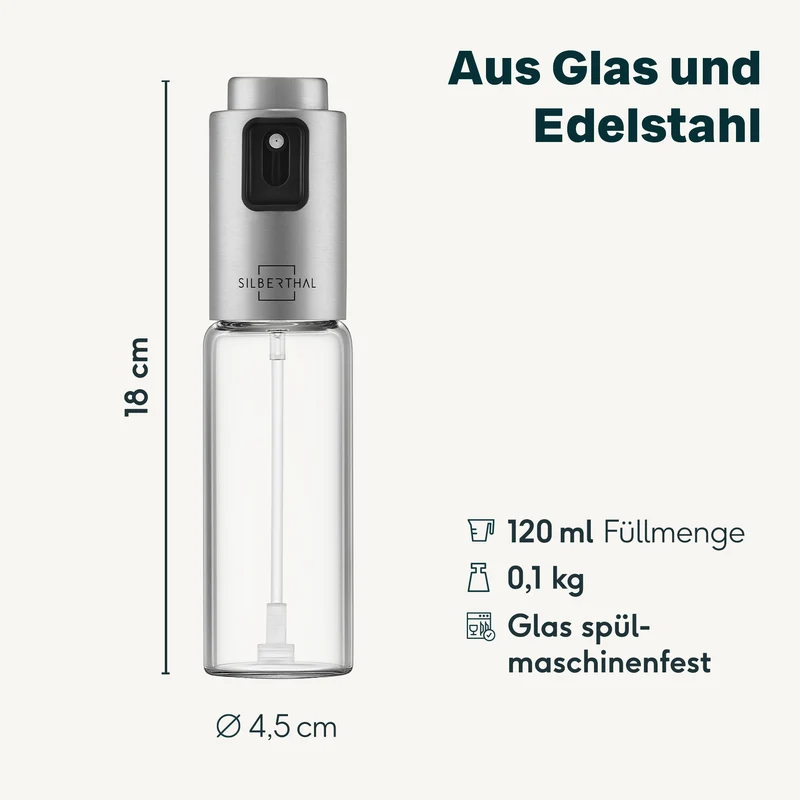 Ölsprüher aus Glas & Edelstahl