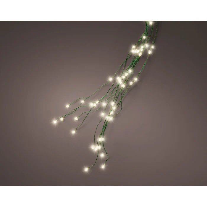 Luci a cascata per albero di Natale, 832 microled con cavo verde interno/esterno 240 cm