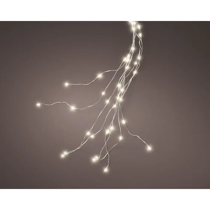 Luci a cascata per albero di Natale, 832 microled con cavo argento interno/esterno 240 cm
