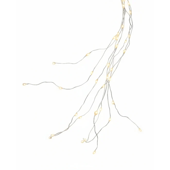 Luci a cascata per albero di Natale, 832 microled con cavo argento interno/esterno 240 cm