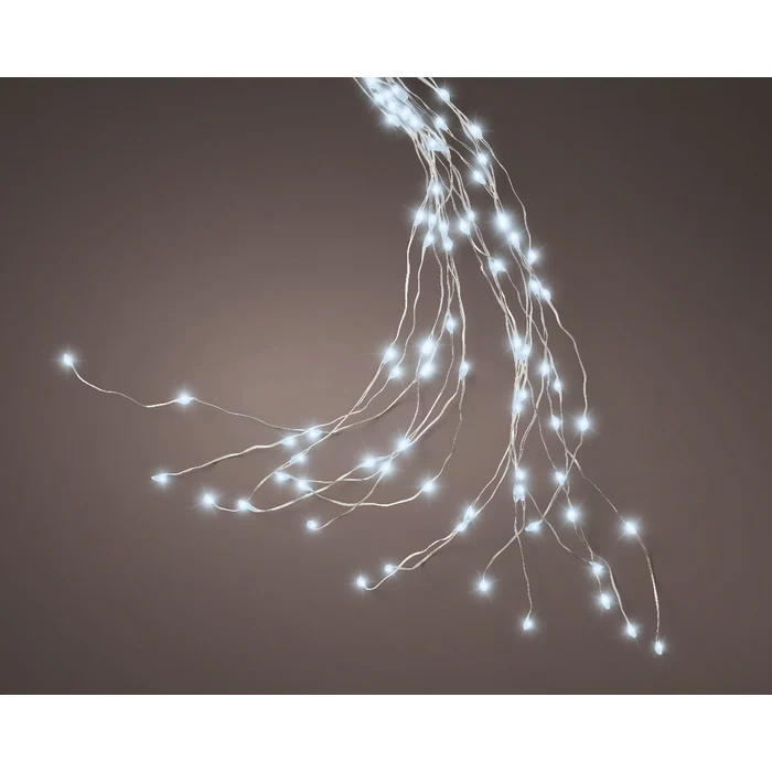 Luci a cascata per albero di Natale, 832 microled con cavo argento interno/esterno 240 cm