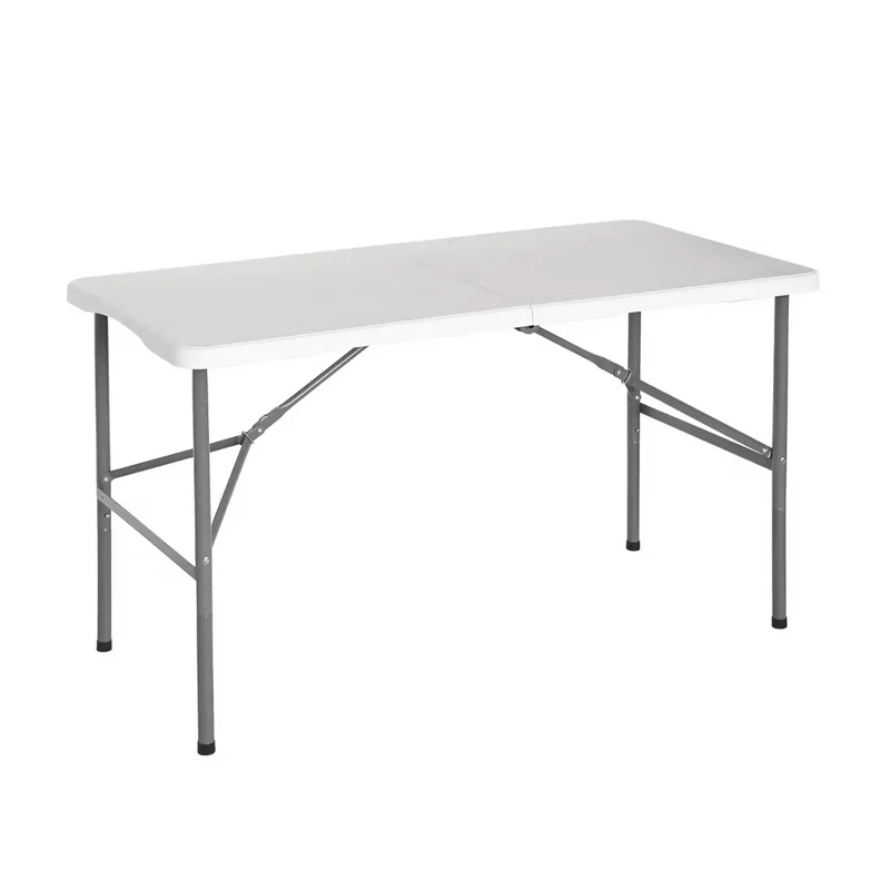 Set 2 tavoli pieghevoli per campeggio e catering 120x60 cm