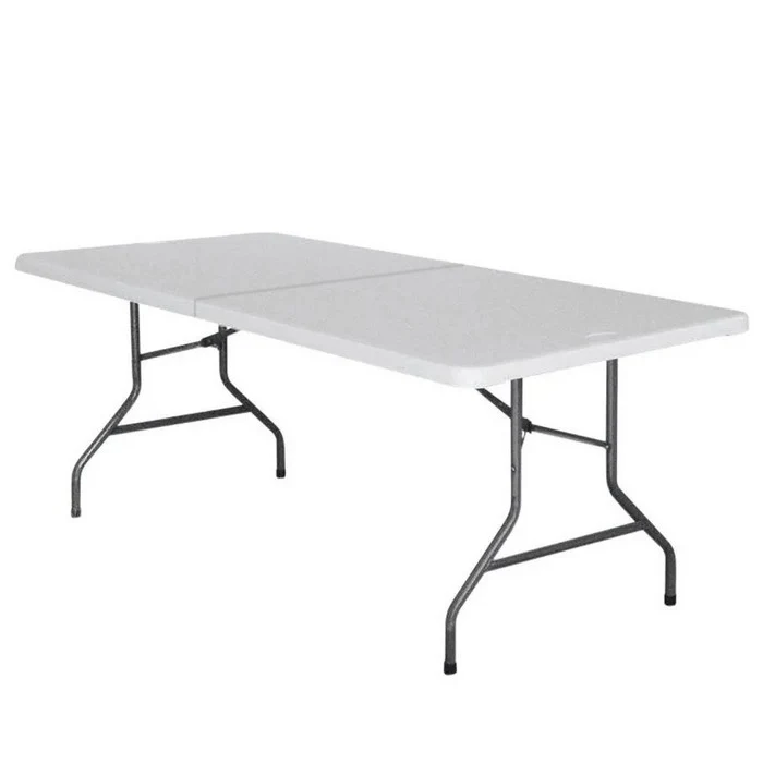 Set 2 tavoli pieghevoli per campeggio e catering 180x74 cm