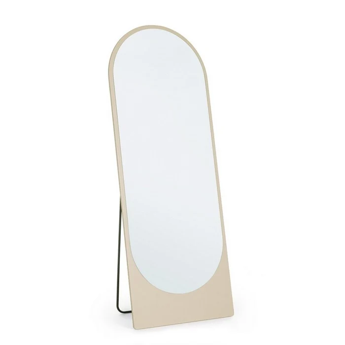 Specchio da pavimento con supporto e cornice ovale 60x160 cm - Thalen