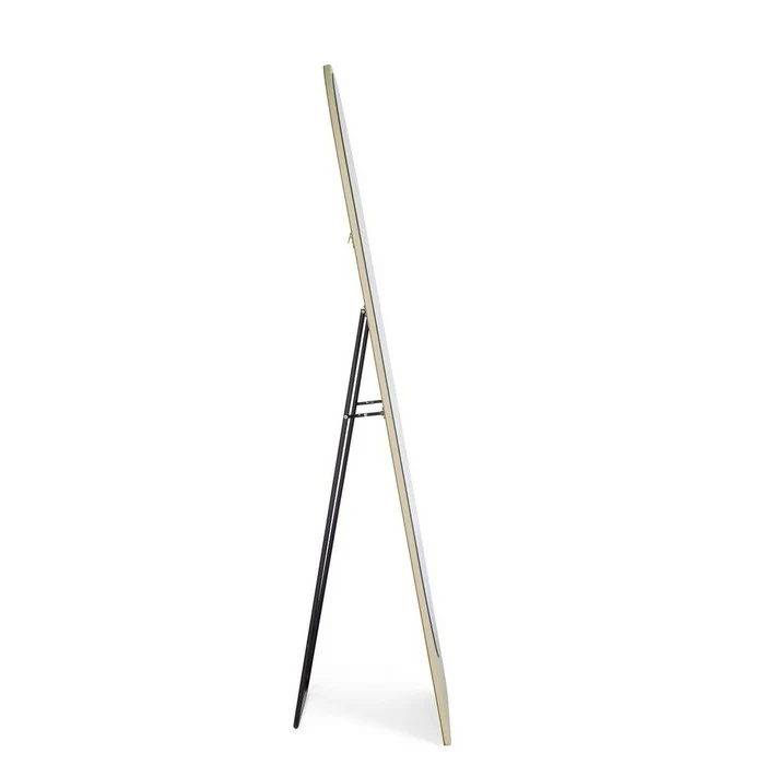 Specchio da pavimento con supporto e cornice ovale 60x160 cm - Thalen