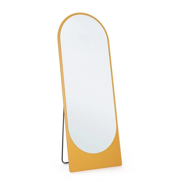 Specchio da pavimento con supporto e cornice ovale 60x160 cm - Thalen