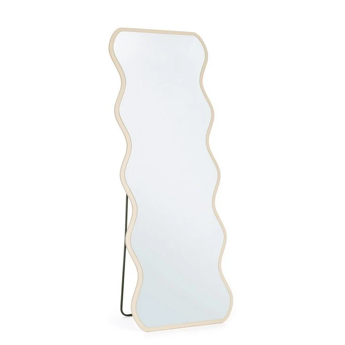 Specchio da pavimento con supporto e cornice irregolare 60x160 cm - Thalen