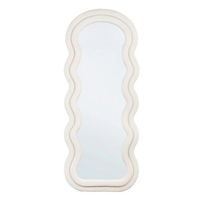 Specchio da parete con cornice bouclè 70x170 cm - Kyrel