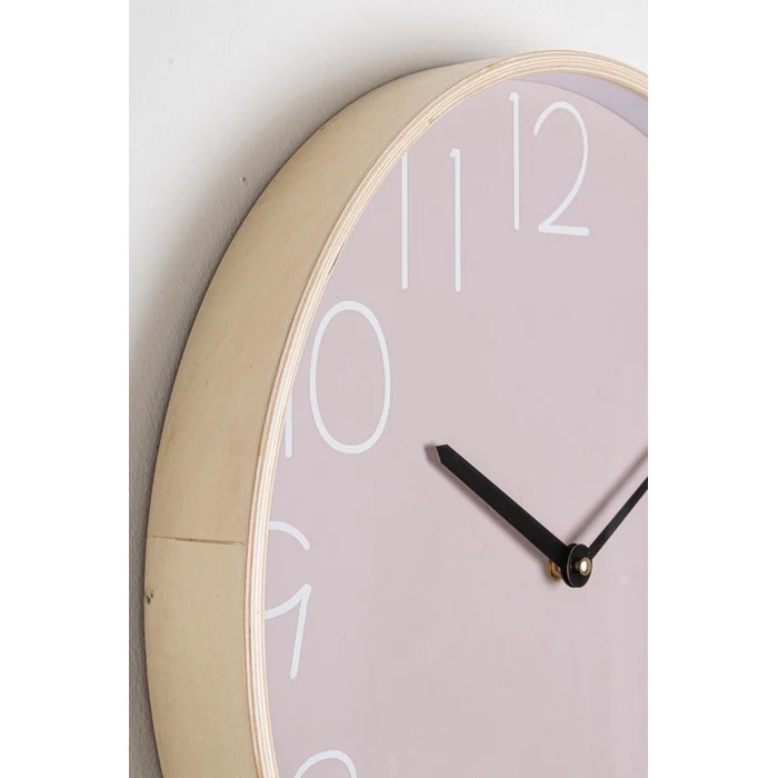 Orologio da parete moderno con bordo in legno 41 cm - Lorens