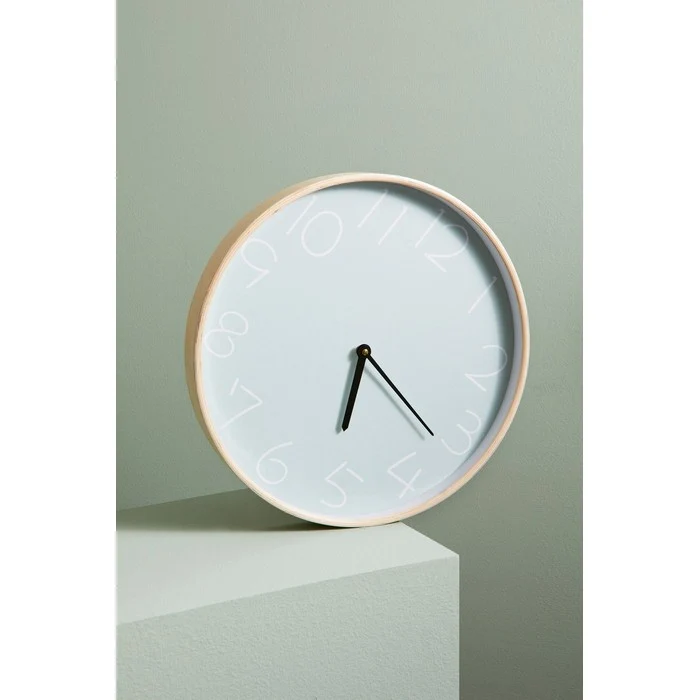 Orologio da parete moderno con bordo in legno 41 cm - Lorens